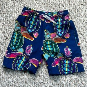 Millie & Maxx turtle swimsuit swim trunks 12 months